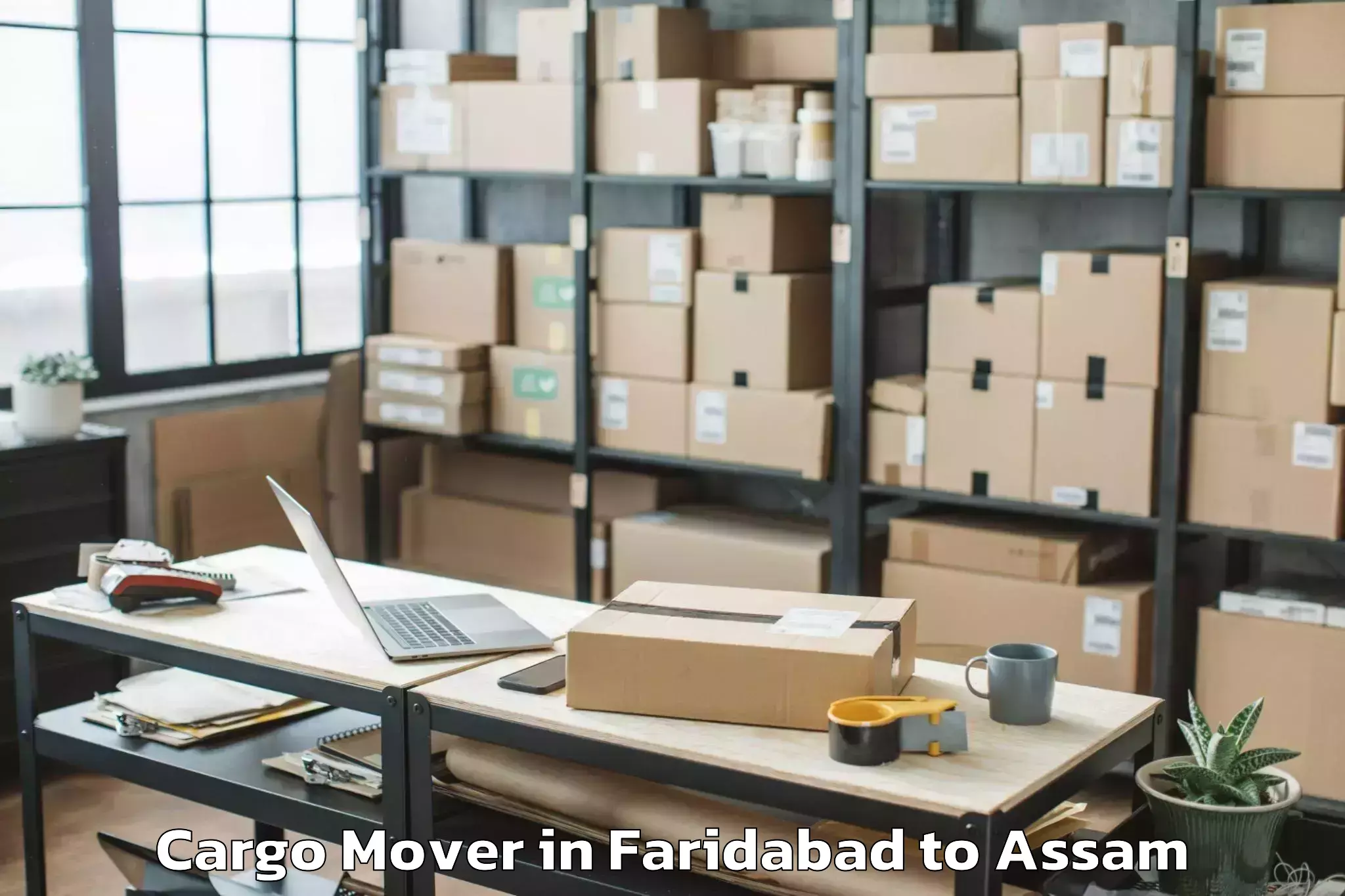 Book Faridabad to Chaparmukh Cargo Mover